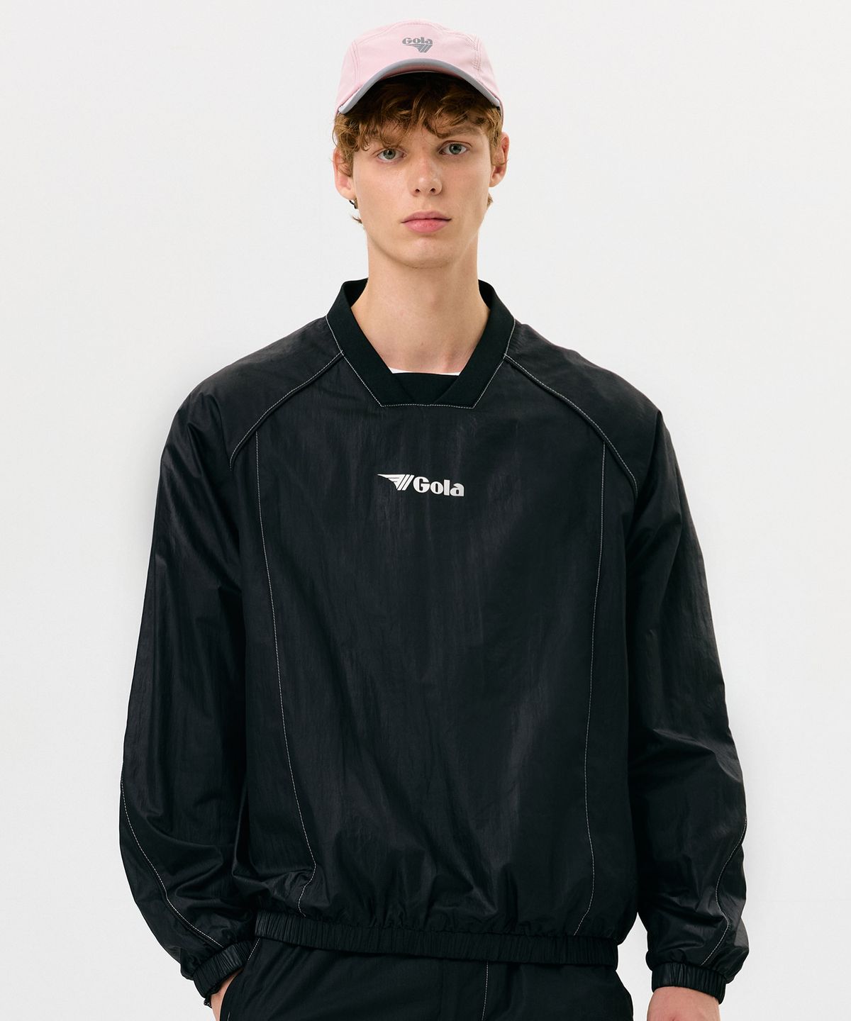 골라(GOLA) GLOSSY WOVEN PISTE [BLACK]