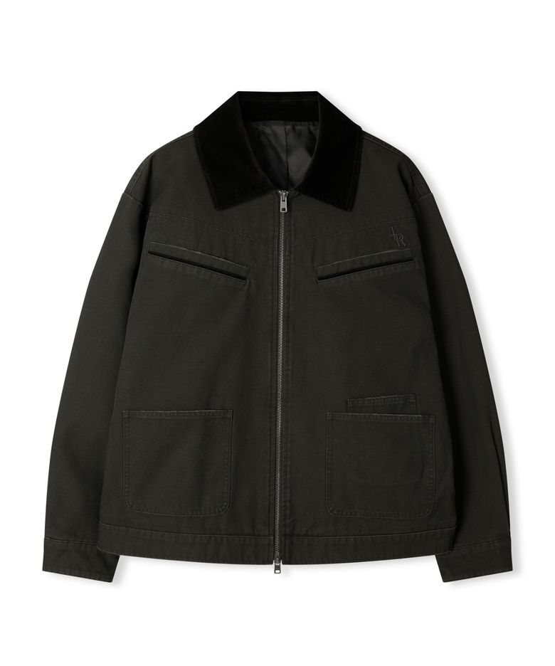 데미지 라인 워크 자켓 [KHAKI]