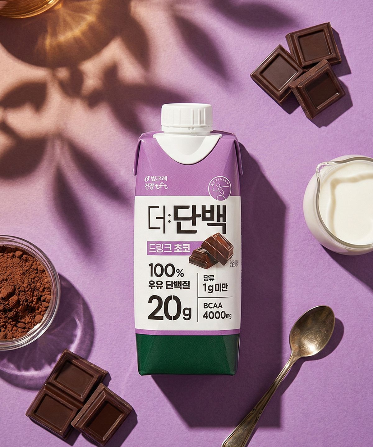 빙그레(BINGGRAE) [36팩] 더단백 드링크 250ml 초코 (18팩 x 2박스)