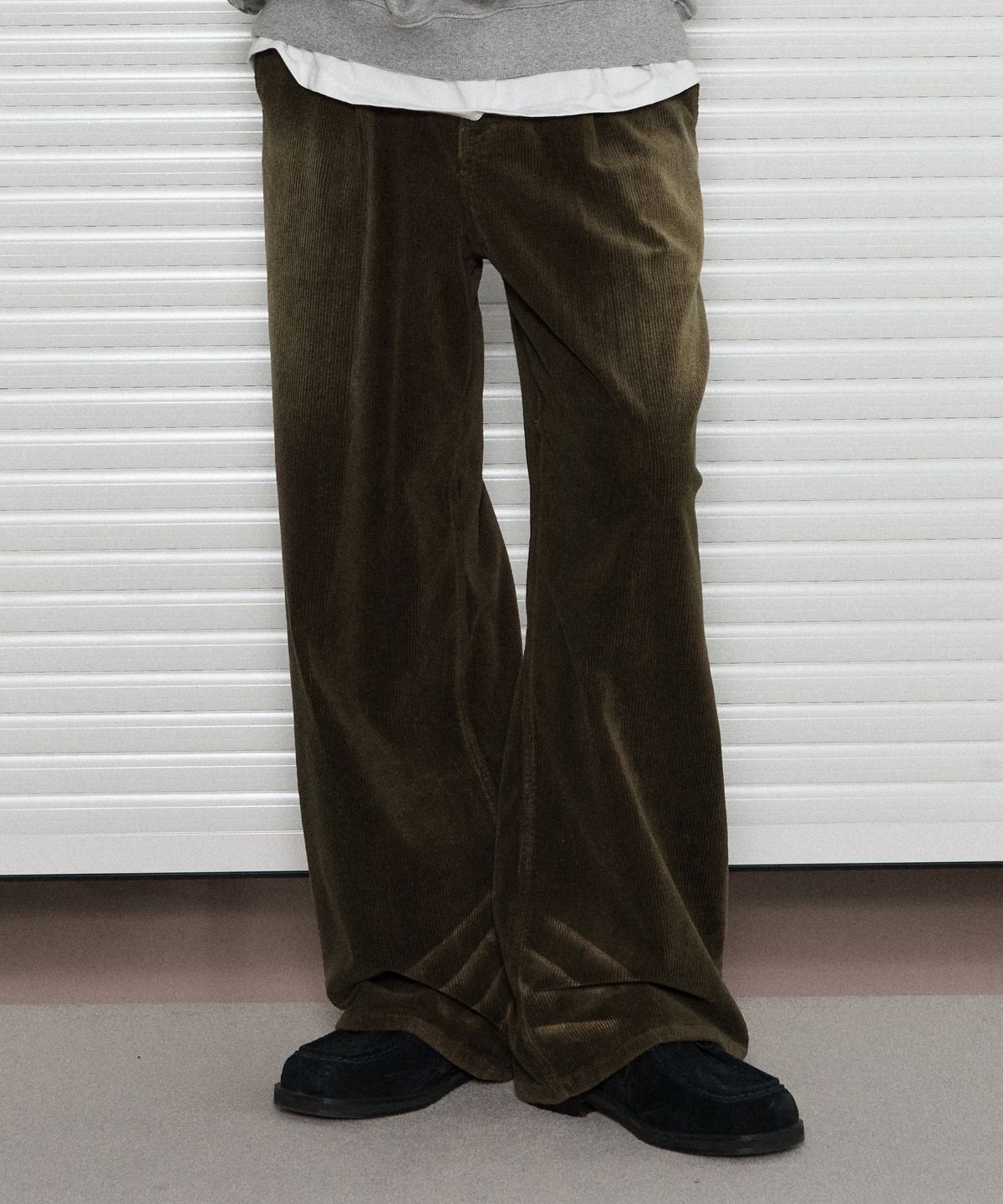 레더리(LEATHERY) 워시드 코듀로이 팬츠 [KHAKI]
