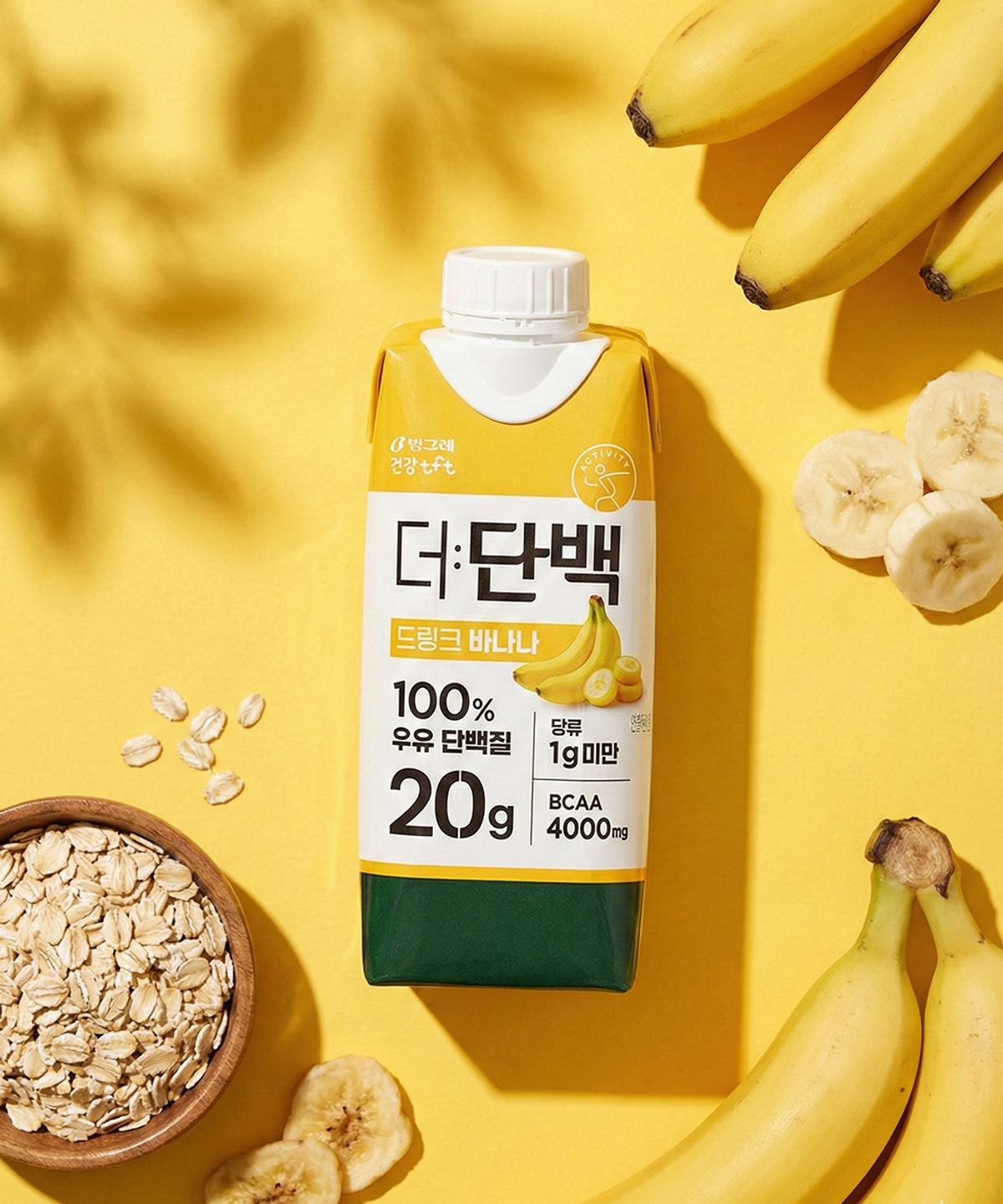 빙그레(BINGGRAE) 더단백 드링크 250ml 36팩 (18팩 x 2박스) 바나나
