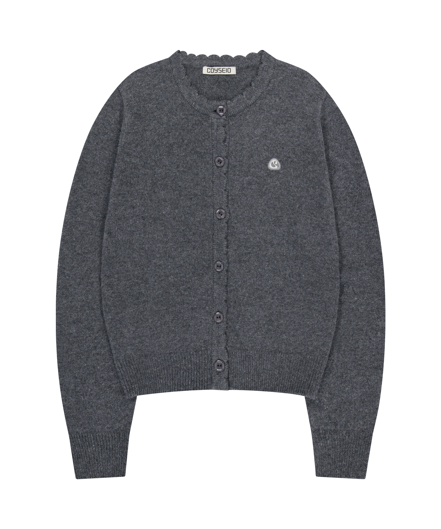 2025年冬【法人向けお歳暮】 COYSEIO | MUSINSA公式 FLOWER GREY CARDIGAN BUTTON トップス