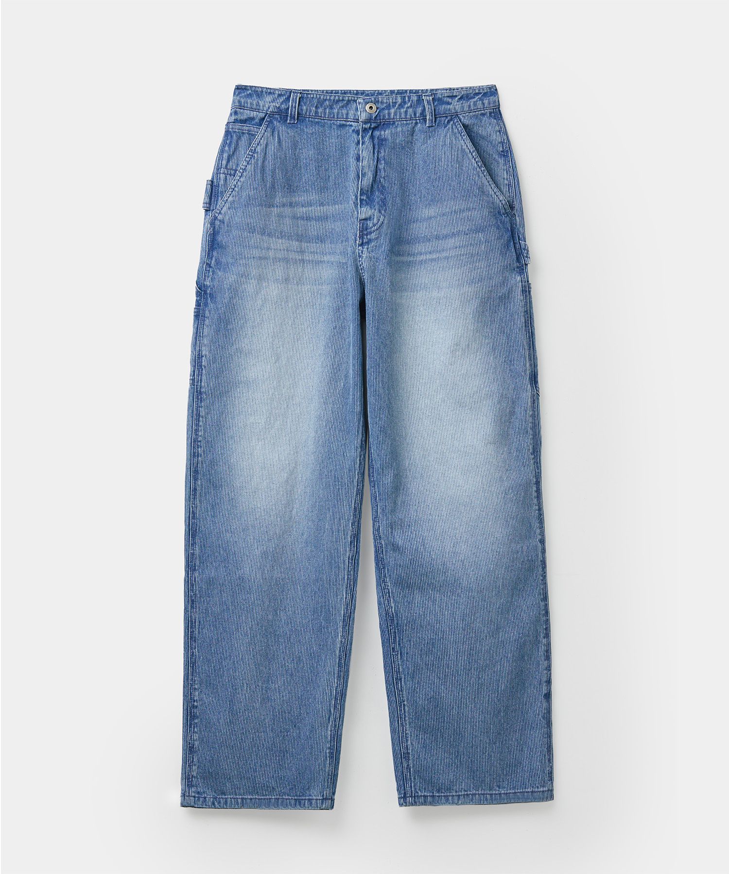 coor クアー　デニムパンツ　S MUSINSA公式 | COOR Striped Denim Work Pants (Washed Blue)