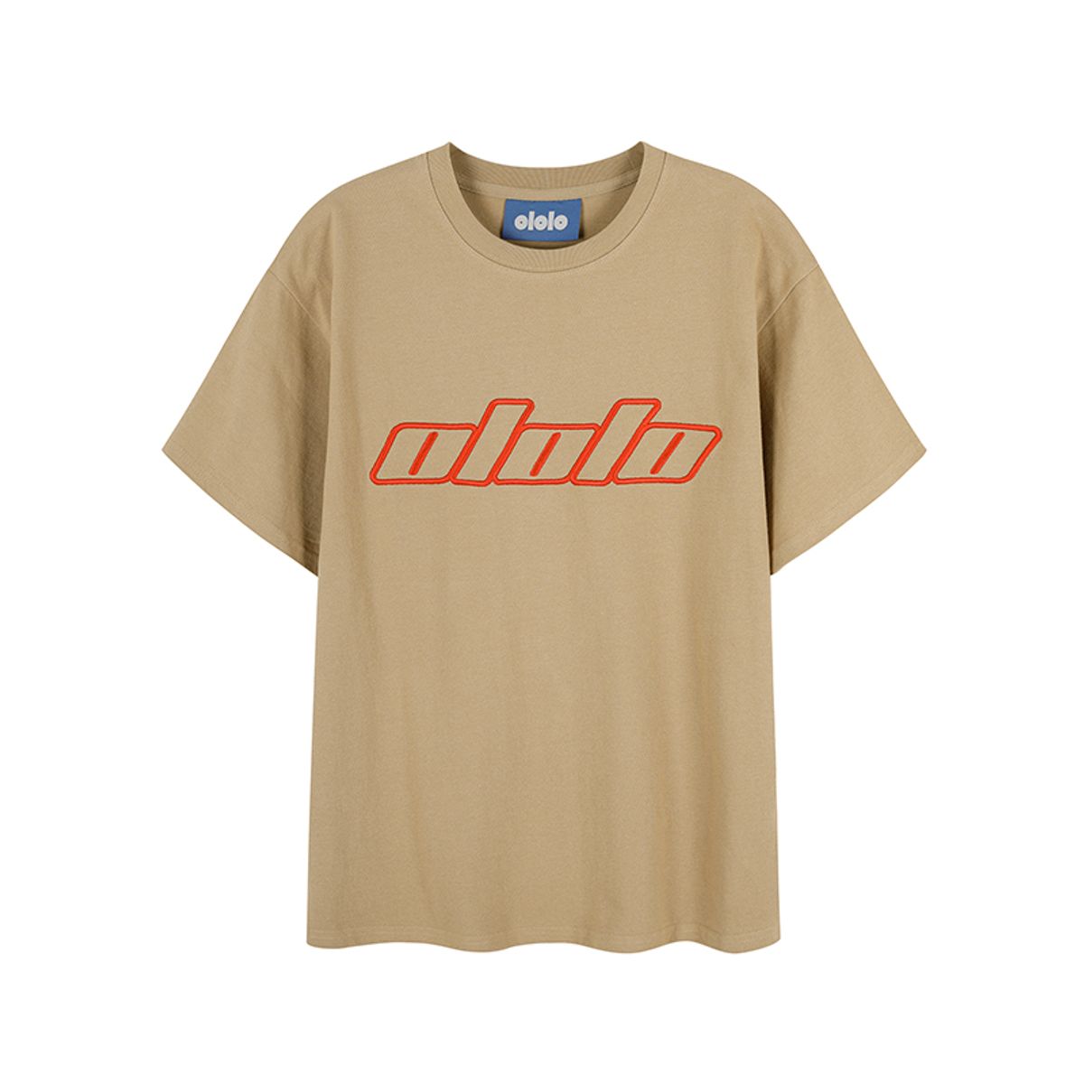 올롤로(OLOLO) Pique Logo Shirt Latte