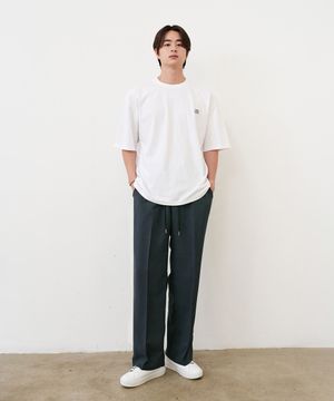 쿨링 밴딩 와이드 팬츠 (Charcoal)