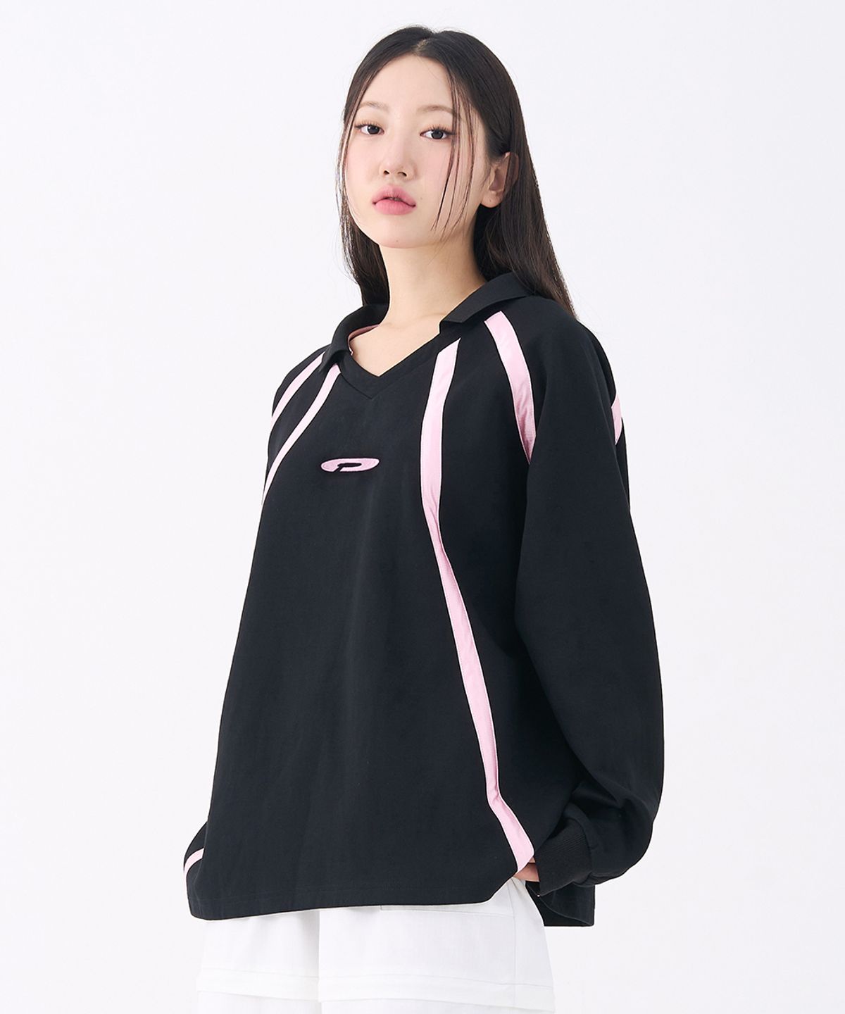 에프디알(FDR) Glossy Lined Football Long sleeve Black