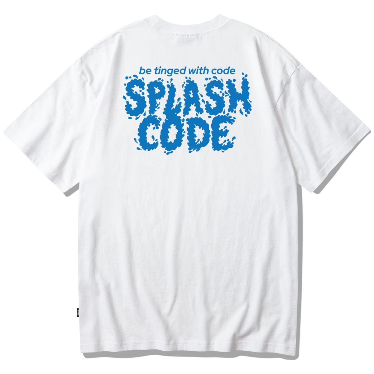 스플래시코드(SPLASHCODE) 반팔 티셔츠 화이트 - 쥬시 스플래시 블루(Juicy Splash BL)