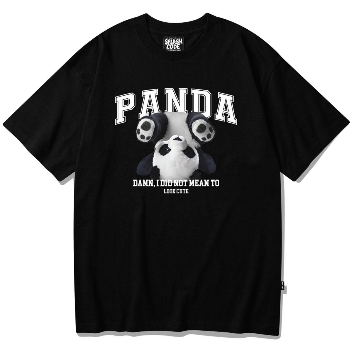 스플래시코드(SPLASHCODE) 반팔 티셔츠 블랙 - 팬더(Panda)