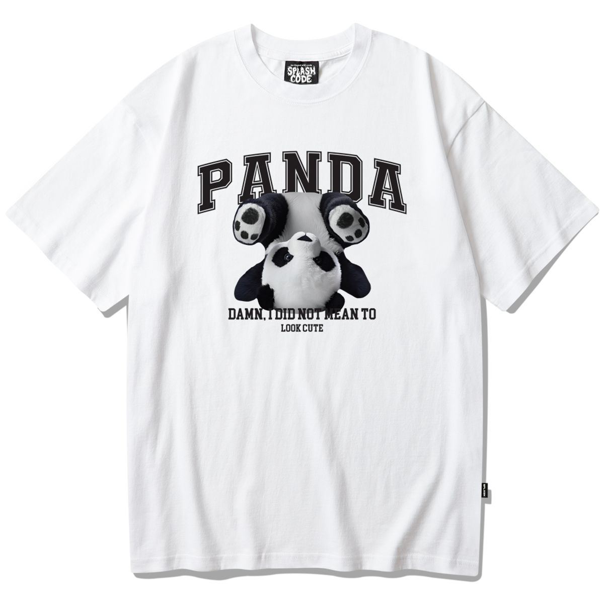 스플래시코드(SPLASHCODE) 반팔 티셔츠 화이트 - 팬더(Panda)