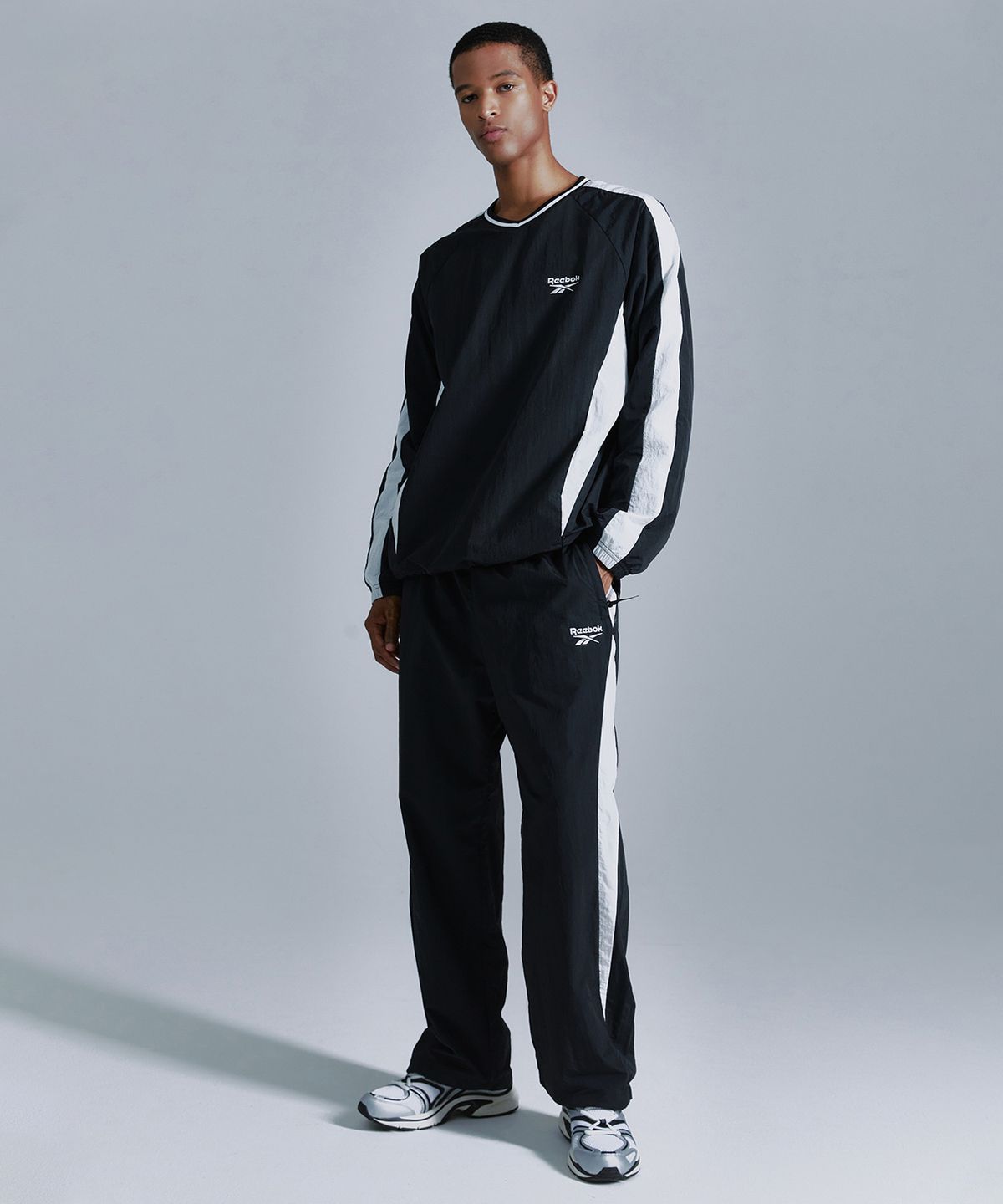 리복(REEBOK) 라이벌 웜업 팬츠 - 블랙