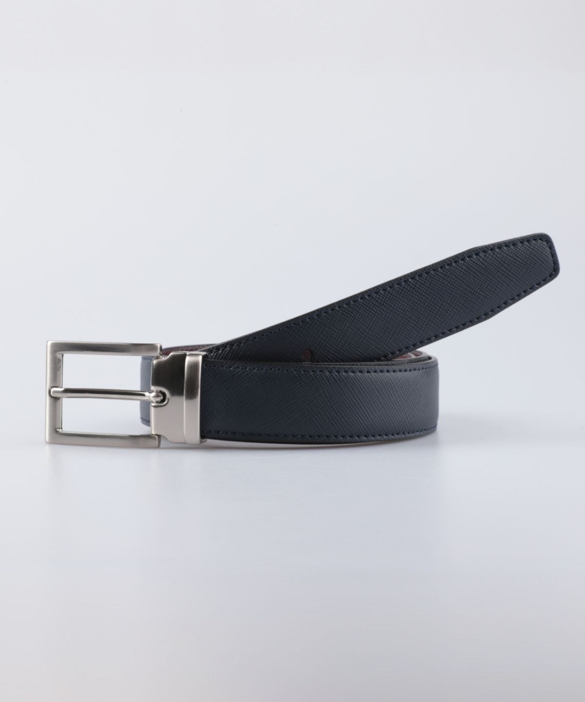 셀러리아 디파르마(SELLORIA DIPARMA) 이탈리아 사피아노 레더 벨트 30mm [네이비/버건디]