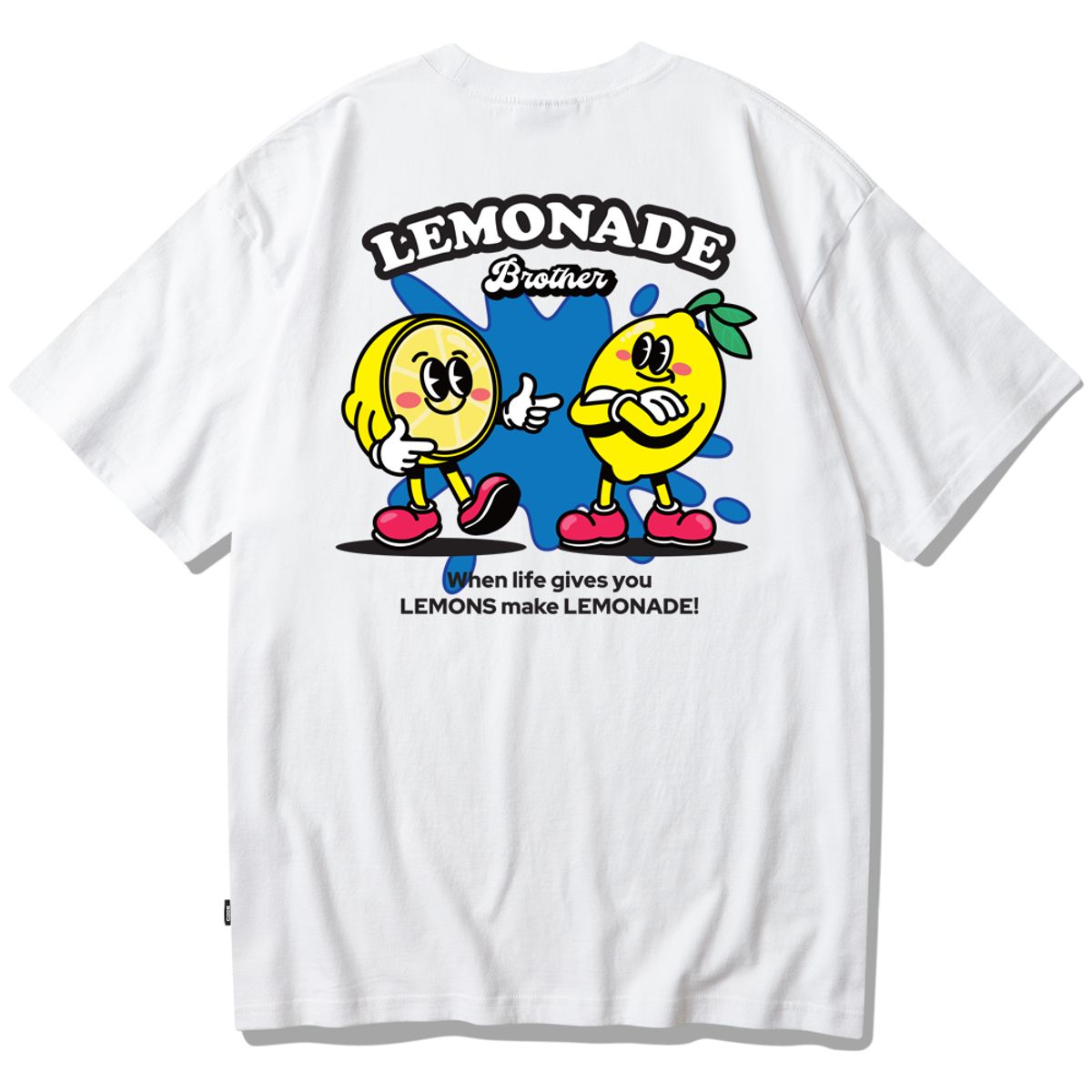 스플래시코드(SPLASHCODE) 반팔 티셔츠 화이트 - 레몬에이드 브로(Lemonade Bro)