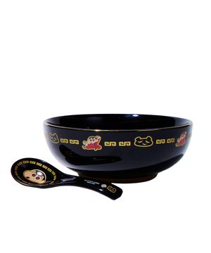 짱구 블랙팬더 라면 그릇 & 스푼 세트