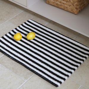 플레르 스트라이프 선염 발매트 주방매트