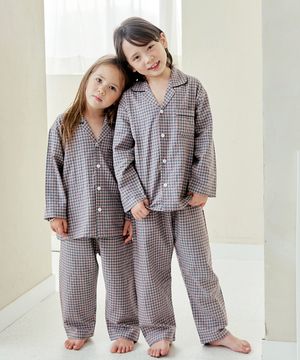 125 핑크그린 긴소매 파자마세트