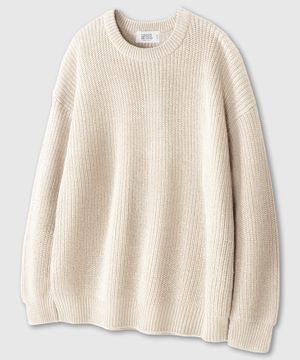 오버핏 볼륨 워셔블 크루넥 하찌 니트_9COLOR