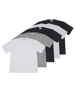 [2PACK] 베이직 무지 오버 반팔티