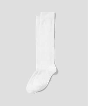 (BE48KTA311) 여성 베이직 니삭스 화이트