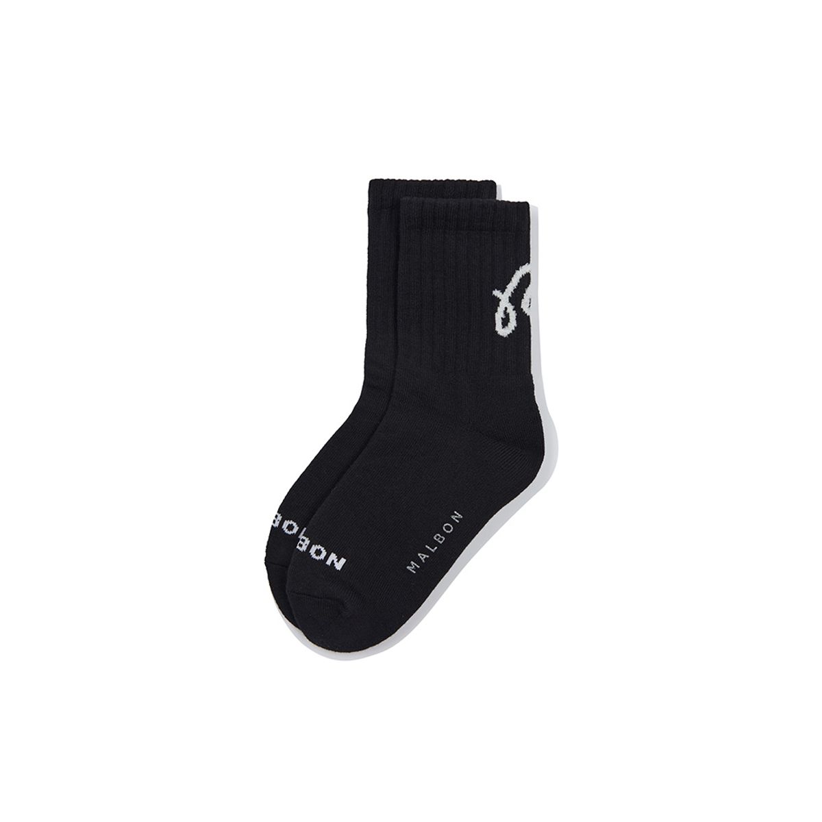 말본 골프(MALBON GOLF) 말본 빅 로고 레터링 크루삭스 BLACK