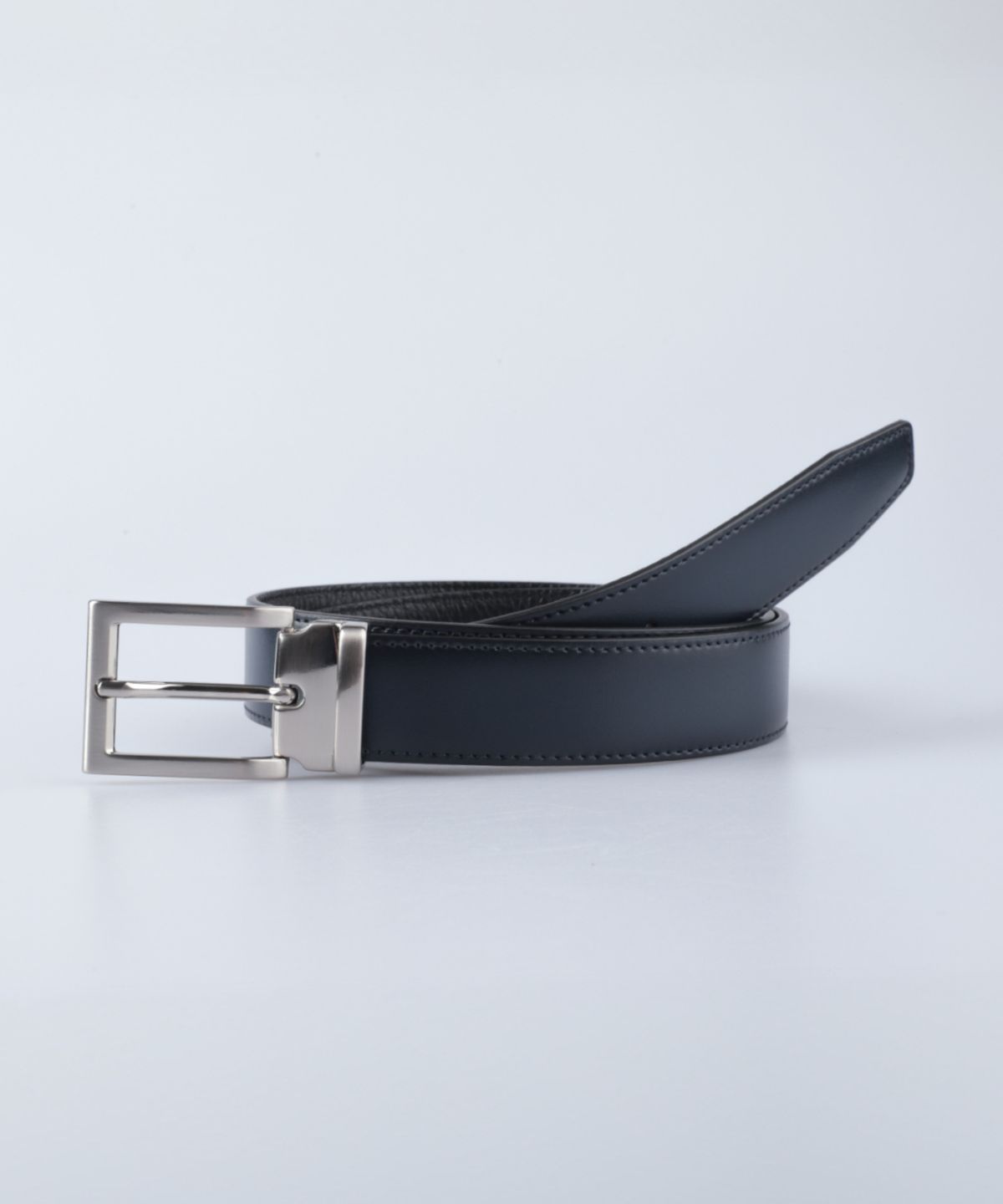 셀러리아 디파르마(SELLORIA DIPARMA) 이탈리아 에센셜 소프트 레더 벨트 30mm [네이비/블랙]
