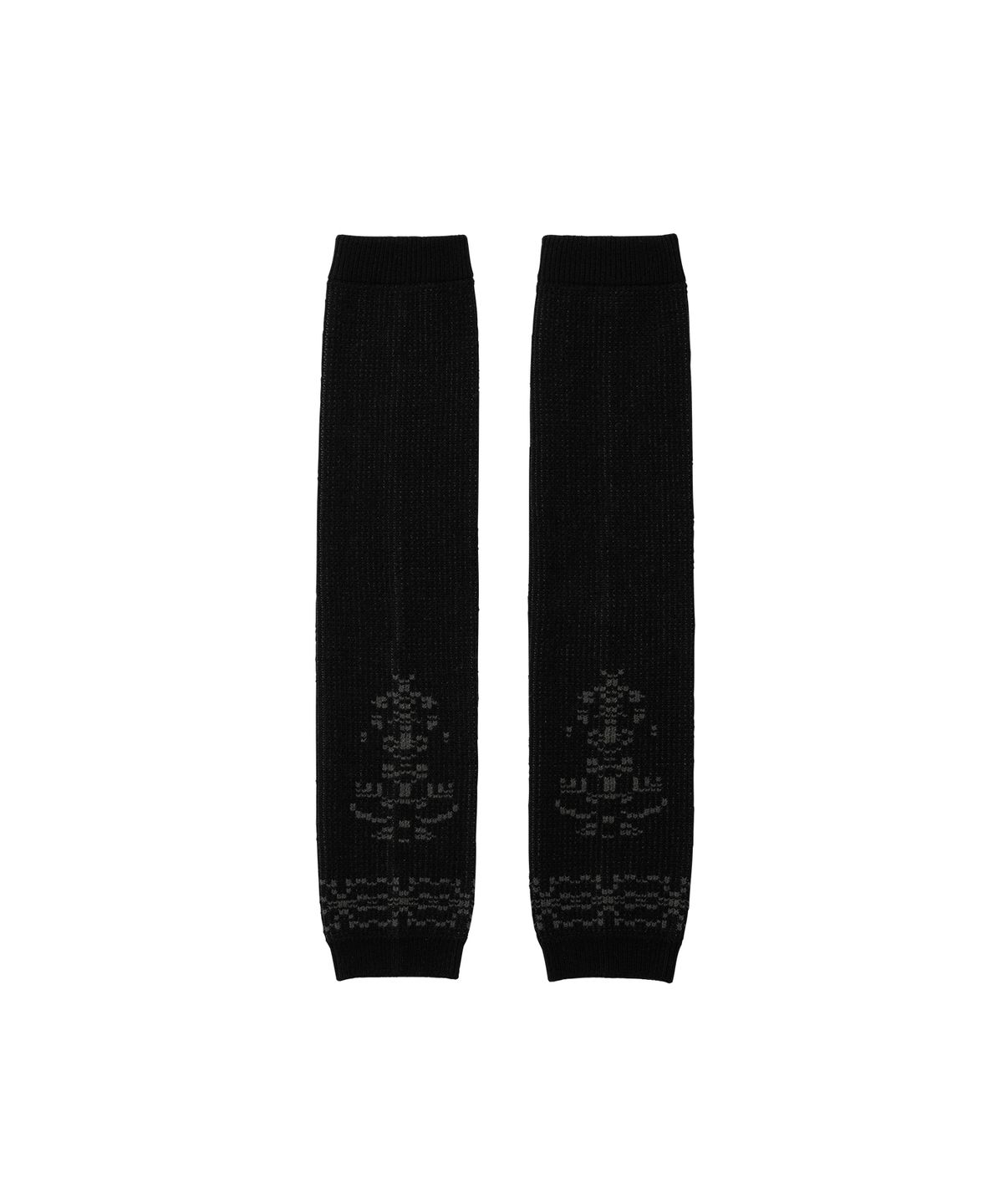 웰빙익스프레스(WELLBEING EXPRESS) Jacquard Long Warmers Black