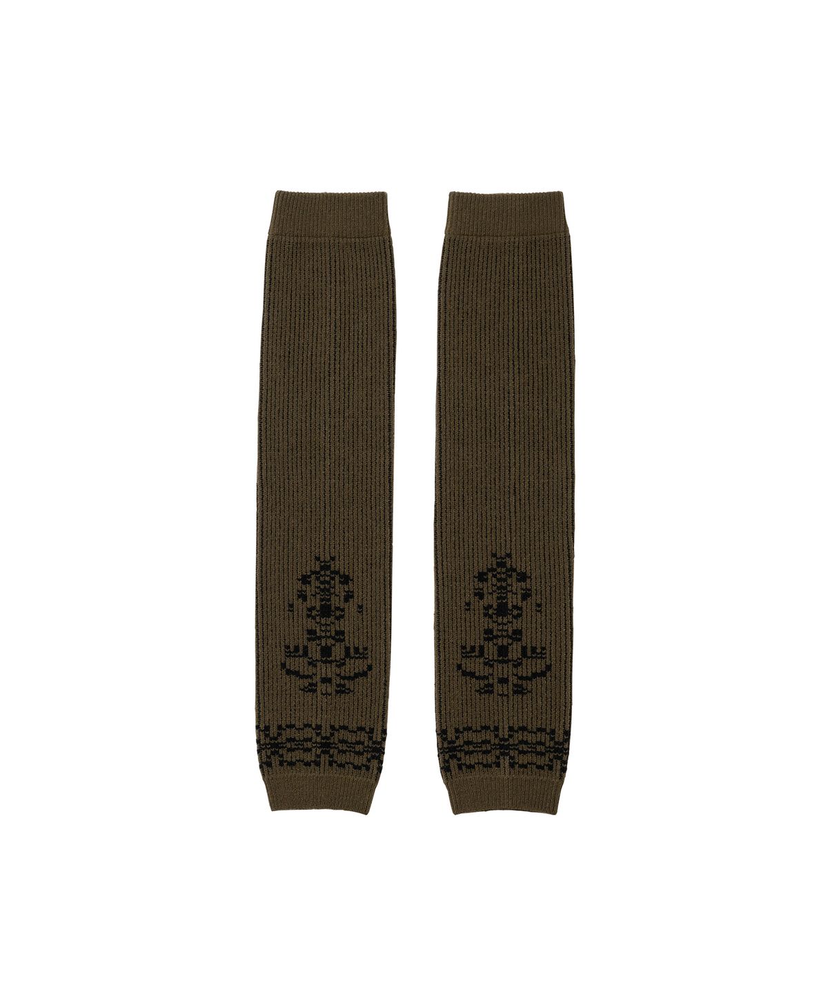 웰빙익스프레스(WELLBEING EXPRESS) Jacquard Long Warmers Brown