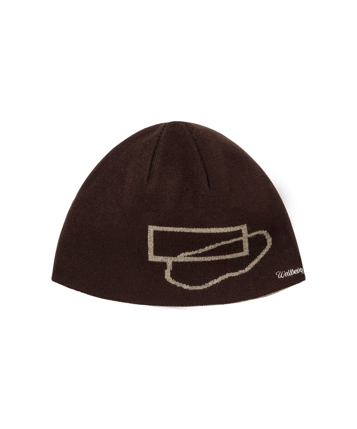 웰빙익스프레스(WELLBEING EXPRESS) Reversible Beanie Brown