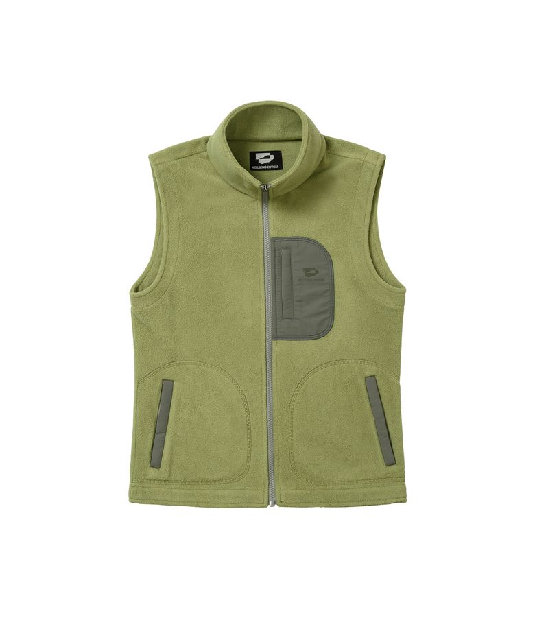 Fleece Vest Leaf Green