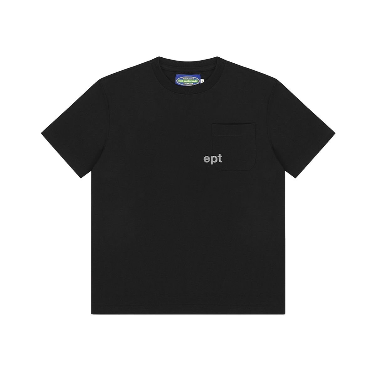 이피티(EPT) VELVET POCKET T-SHIRT (BLACK)