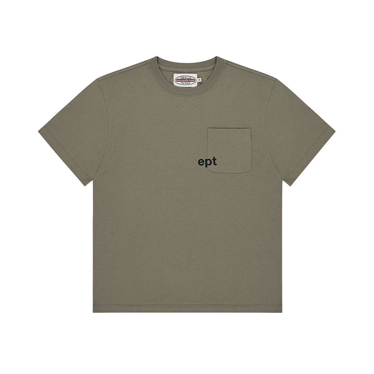 이피티(EPT) VELVET POCKET T-SHIRT (KHAKI)