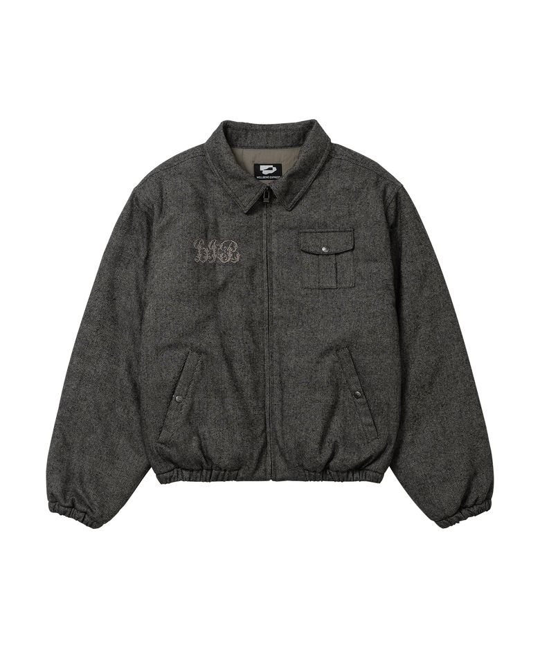 Soft Cotton Bomber Wool Grey