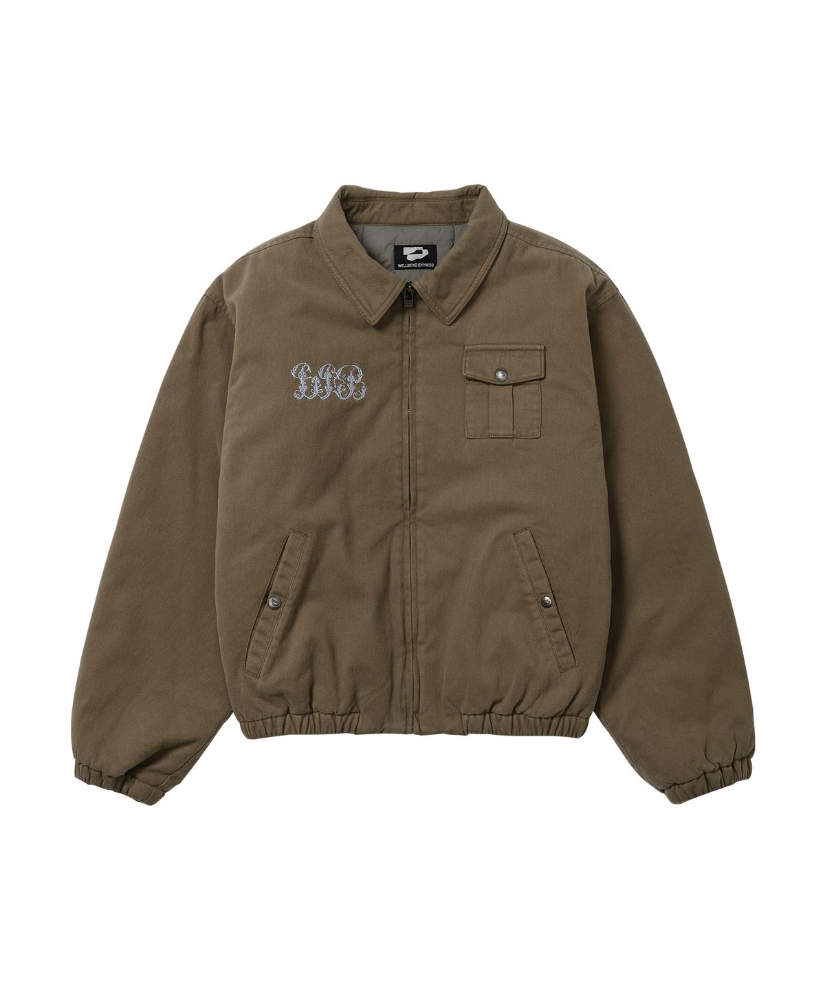 웰빙익스프레스(WELLBEING EXPRESS) Soft Cotton Bomber Brown