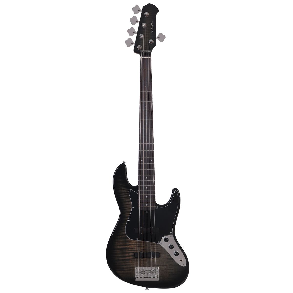헥스기타(HEXGUITARS) B375 G/TBK 5현 베이스기타 트랜스페런트 블랙 버스트