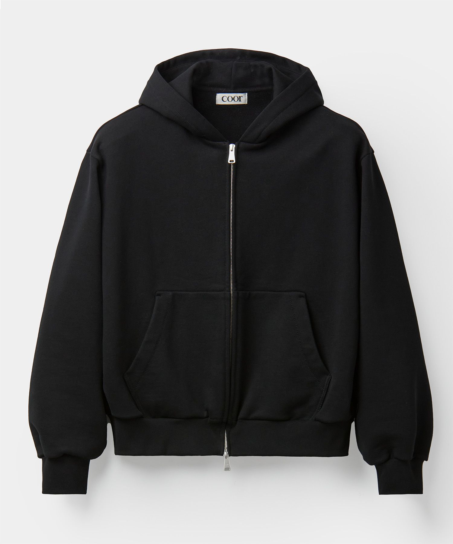 パーカー・フーディ MUSINSA STANDARD Hooded sweatshirt zip-up short length black MUSINSA | COOR Minimal Cotton Hooded Zip Up Jumper (Black)