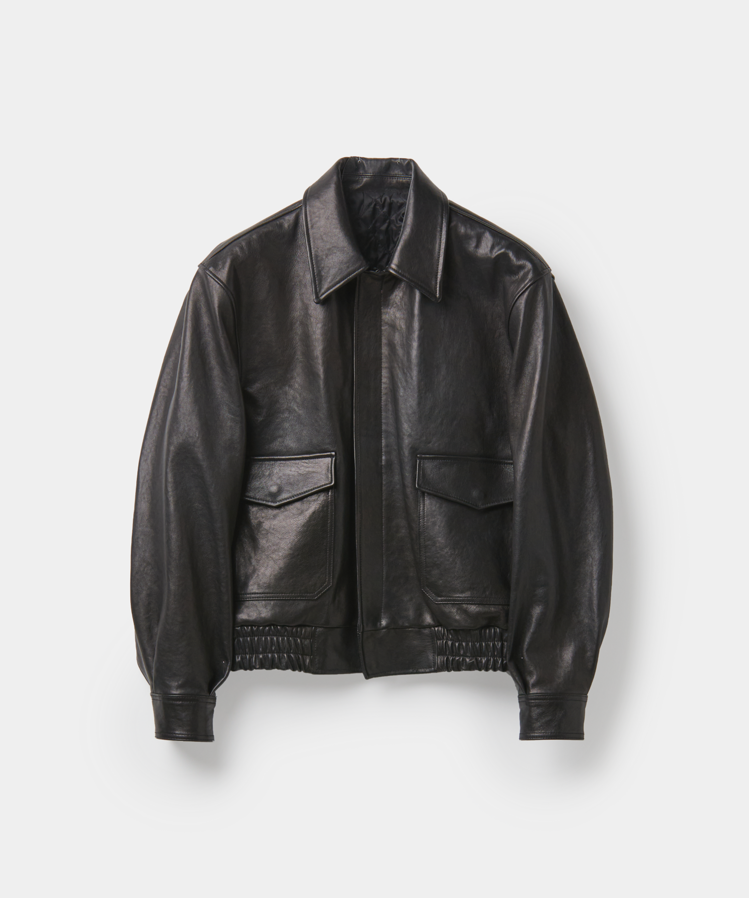 MUSINSA公式 | COOR Vegetable Leather A-2 Jacket (Black)