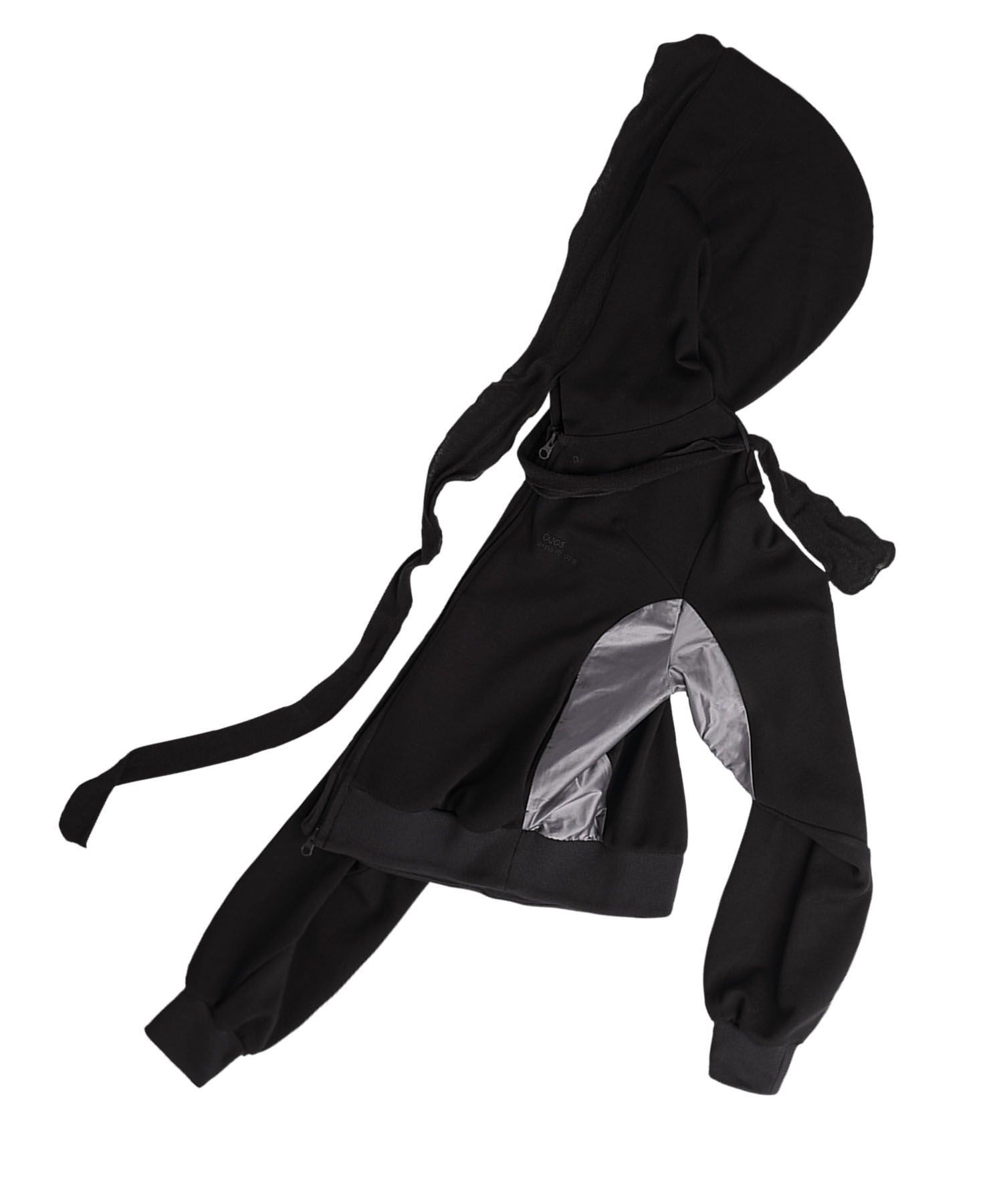 MUSINSA | OJOS Muffler Boxer Crop Hoodie / Black