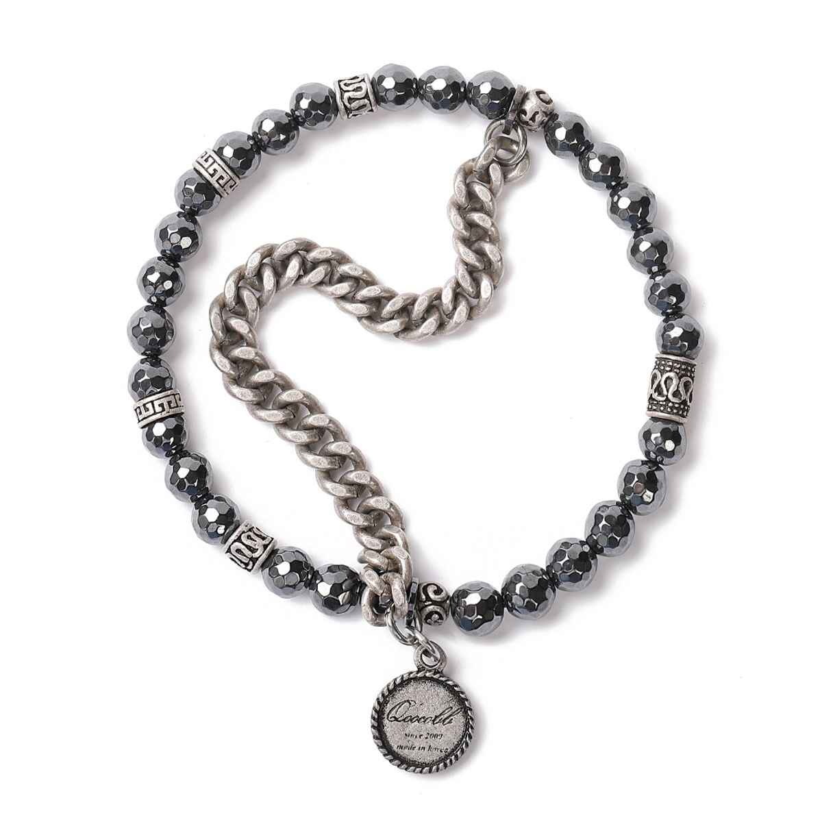 쿠콥(QOOCOBB) 헤마타이트 체인 원석팔찌 Gemstone Chain-01