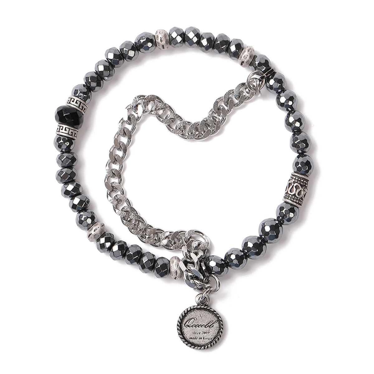 쿠콥(QOOCOBB) 헤마타이트 체인 원석 팔찌 Gemstone Chain-05