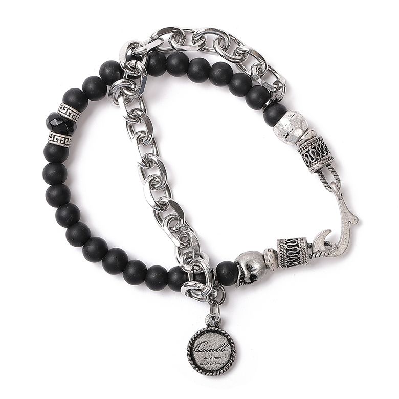 무광 오닉스 체인 원석팔찌 Gemstone Chain-08