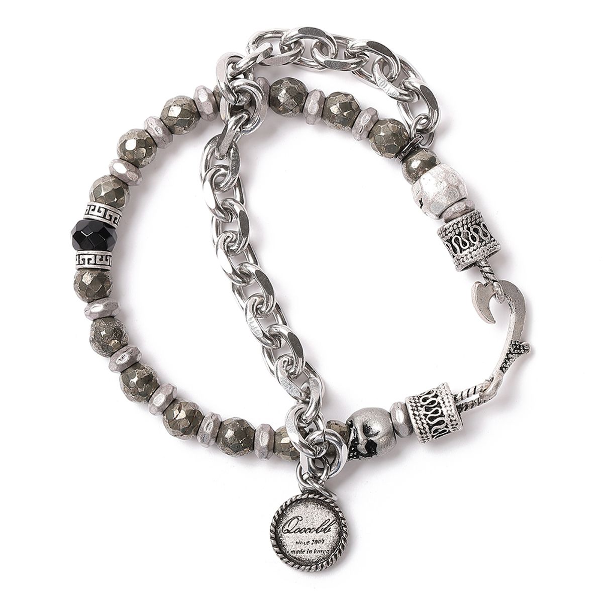 쿠콥(QOOCOBB) 파이라이트 체인 원석 팔찌 Gemstone Chain-09