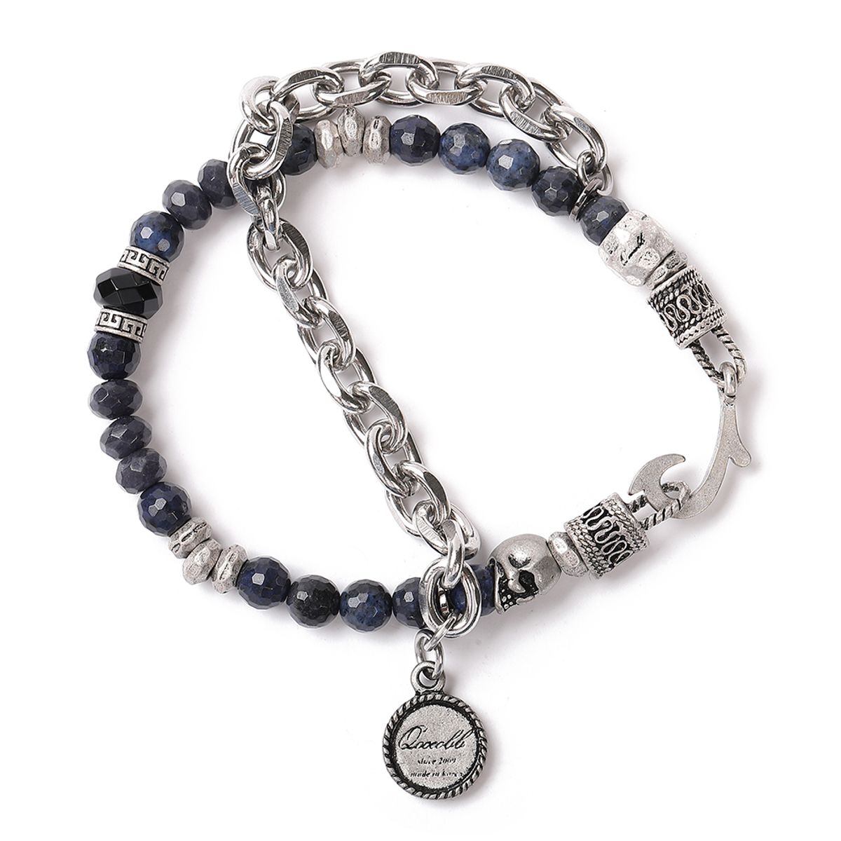 쿠콥(QOOCOBB) 듀모티어라이트&마노 체인 원석팔찌 Gemstone Chain-11