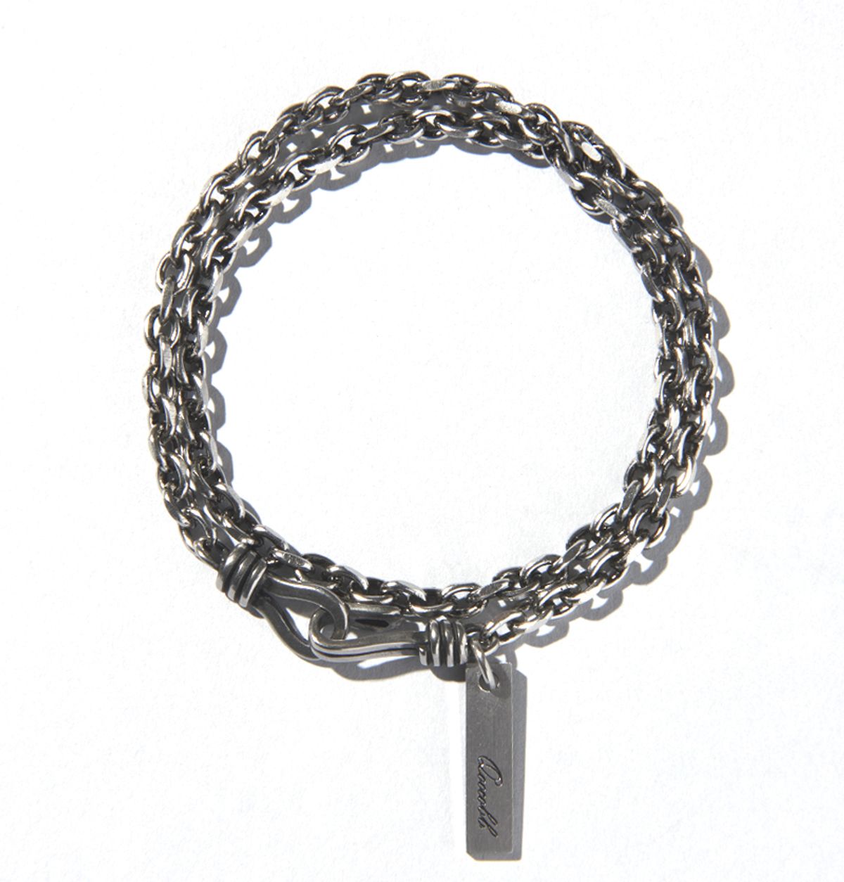 쿠콥(QOOCOBB) 빈티지 링크 더블스트랩 체인팔찌 Chain Bracelet-24