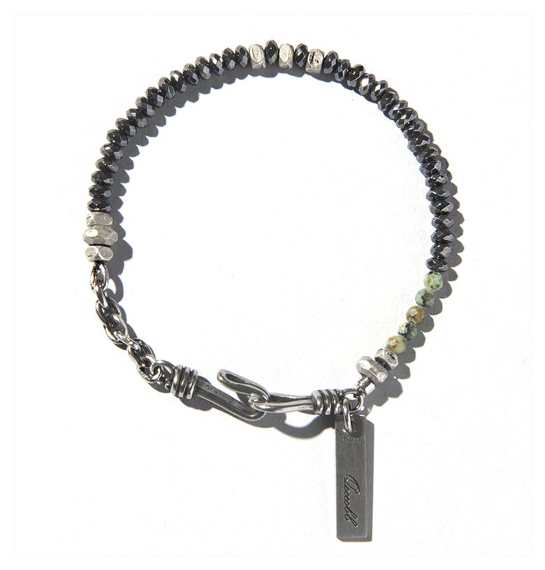 론델 헤마타이트&아프리카 터키석(12월 탄생석) 원석 팔찌 Unfreedic Bracelet-10