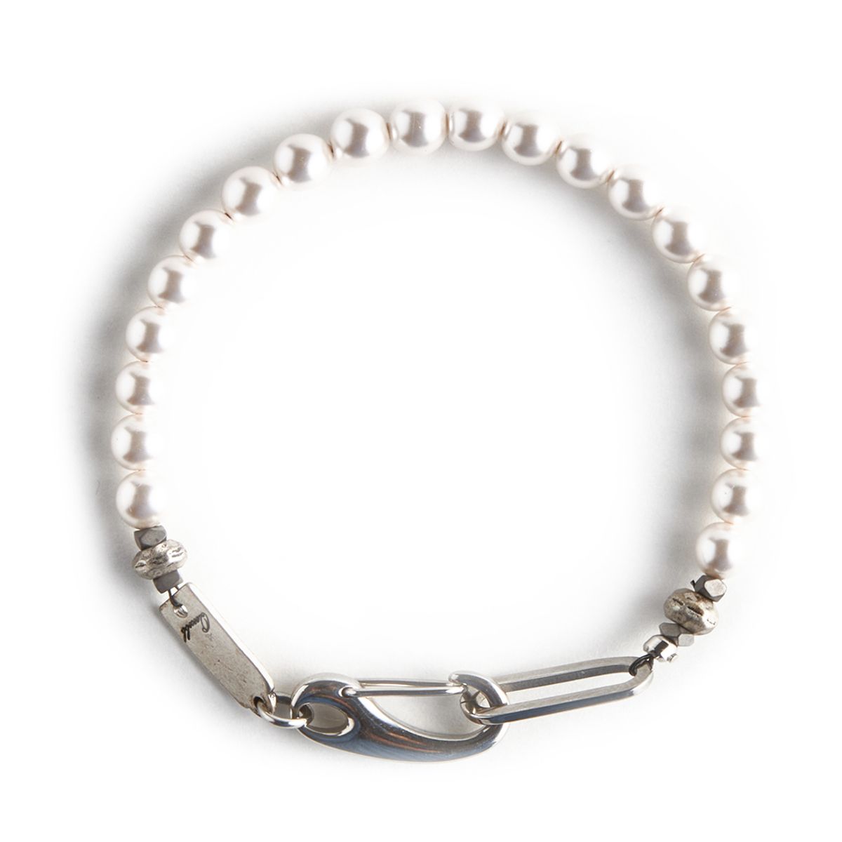 쿠콥(QOOCOBB) 화이트 담수 진주 팔찌 Unfreedic Bracelet-14