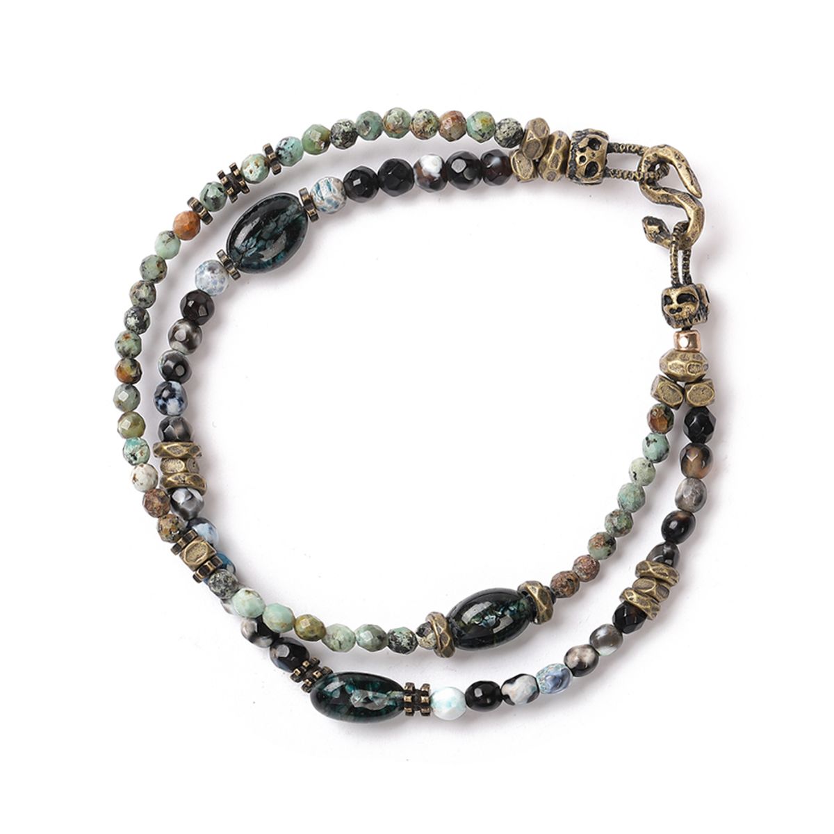 쿠콥(QOOCOBB) 멀티컬러 젬스톤 2way 브레이슬릿 Gemstone Classic-38