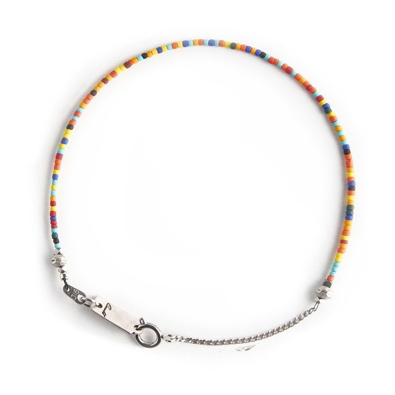비비드 글라스 비즈 체인 발찌ANKLET-09