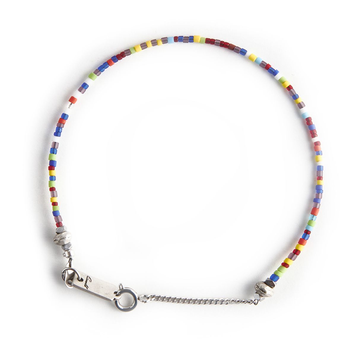 쿠콥(QOOCOBB) 비비드 글라스 비즈 체인 발찌 ANKLET-10