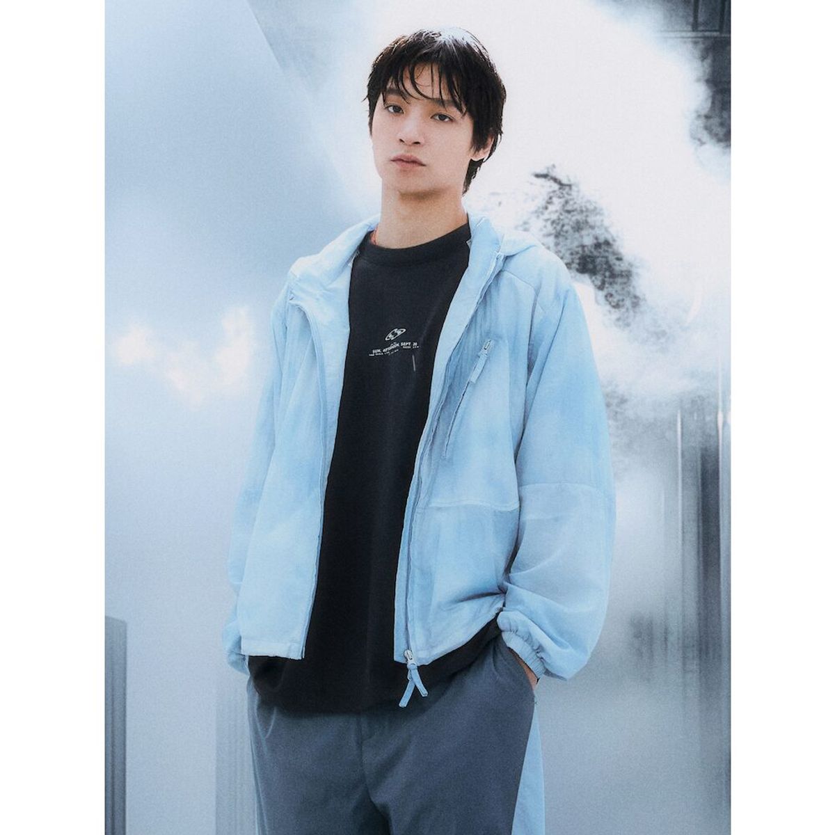 에잇세컨즈(8SECONDS) 라이트웨이트 DTP 점퍼  스카이 블루 (214839AY2Q)