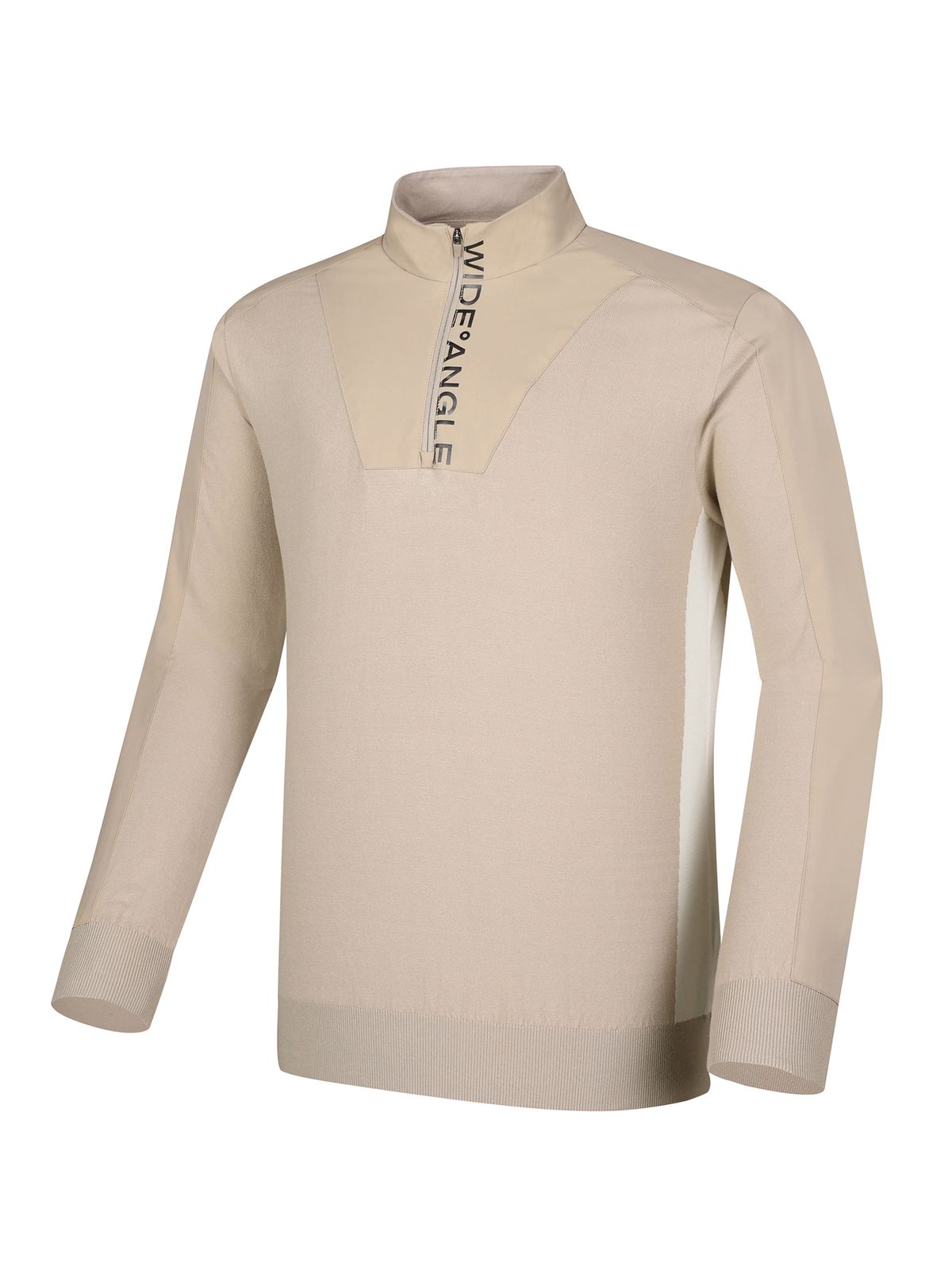 와이드앵글(WIDEANGLE) TO 프로 하이브리드 반짚업 풀오버 M_Grayish BEIGE WMU24K33GE