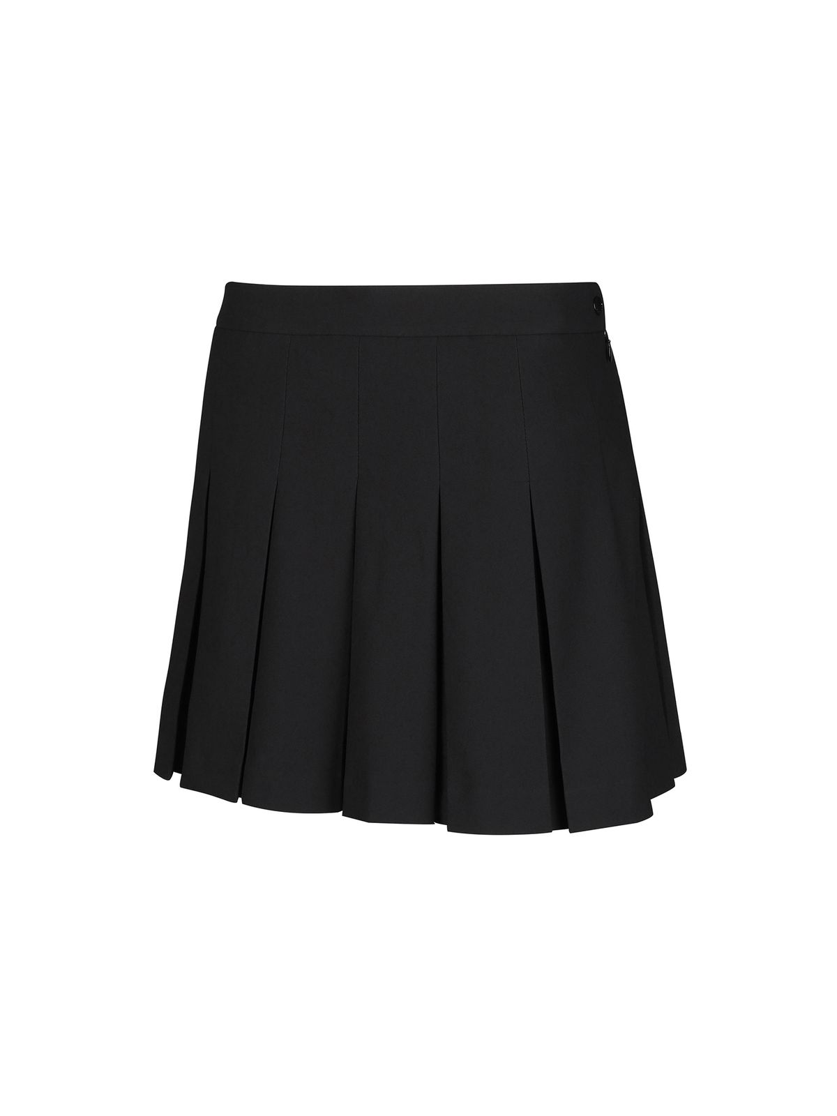 와이드앵글(WIDEANGLE) CO 베이직 플리츠 큐롯 L_Black WWU24Q51Z1